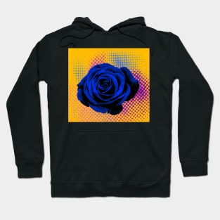 Rose bluem orange, fucsia, pop art Hoodie